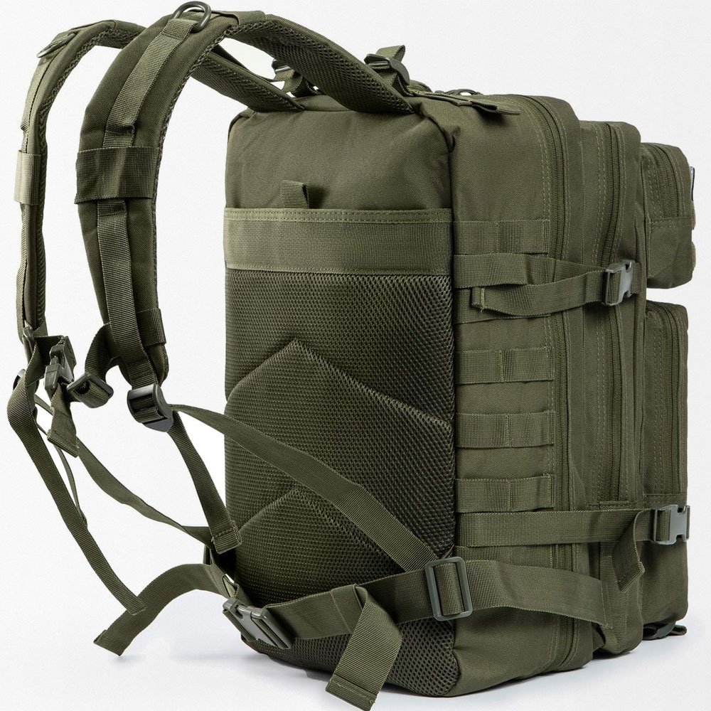 Olive green tactical backpack 45L