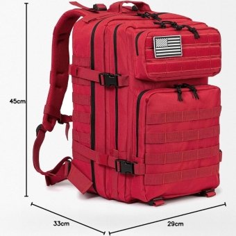 Tactical backpack red 45L