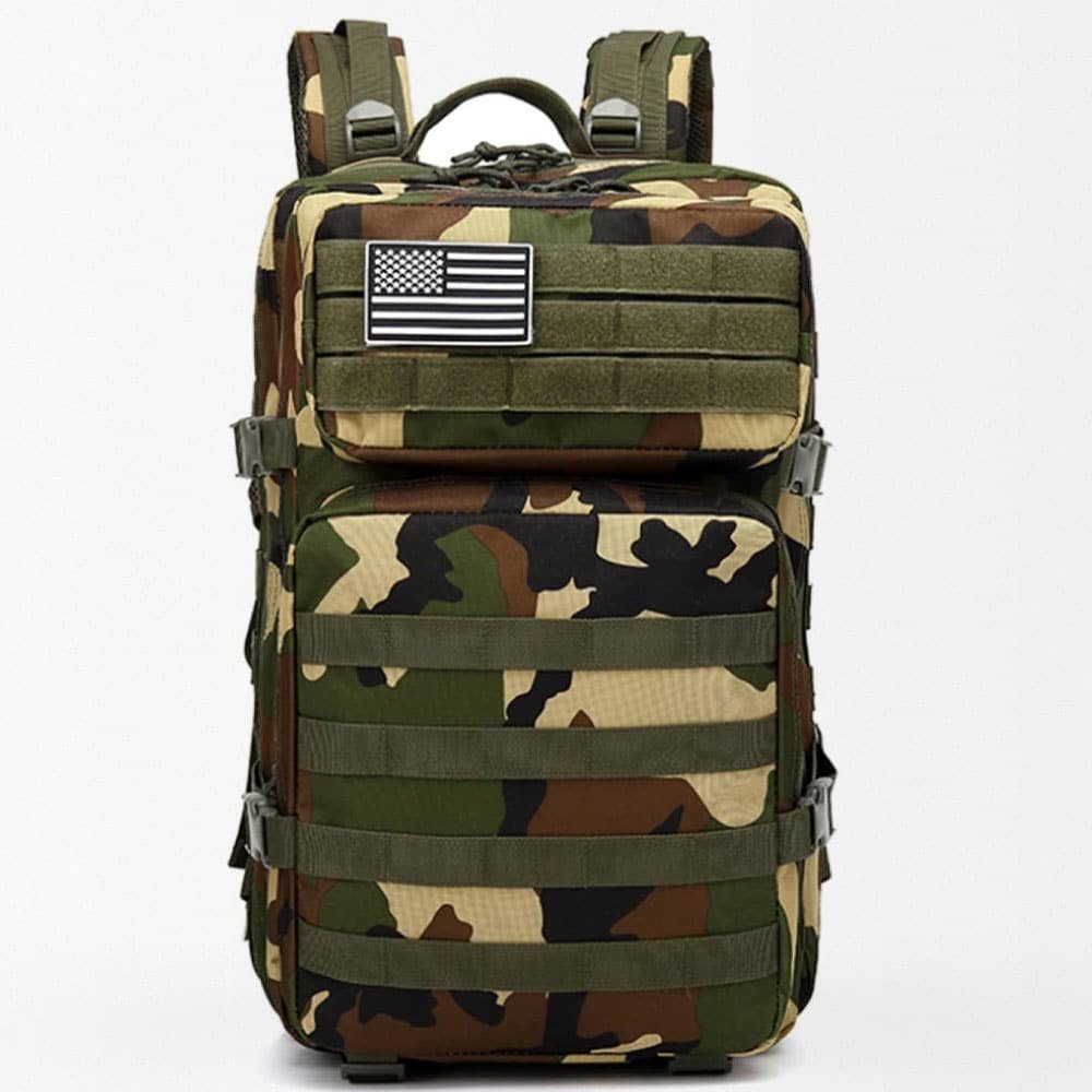 Woodland camo backpack 45L