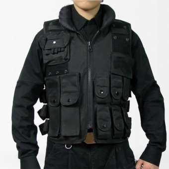 Black Tactical Load Bearing Vest