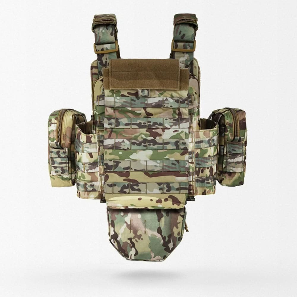 Molle Plate Carrier With Pouches