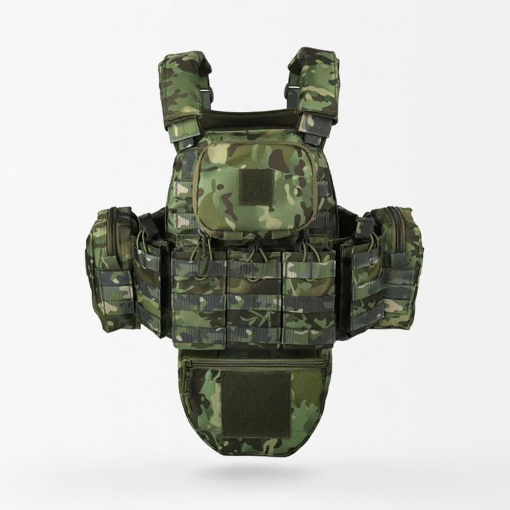 Molle Plate Carrier With Pouches