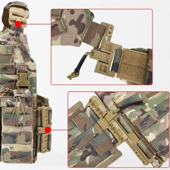 Tactical Plate Carrier With Mag Pouches