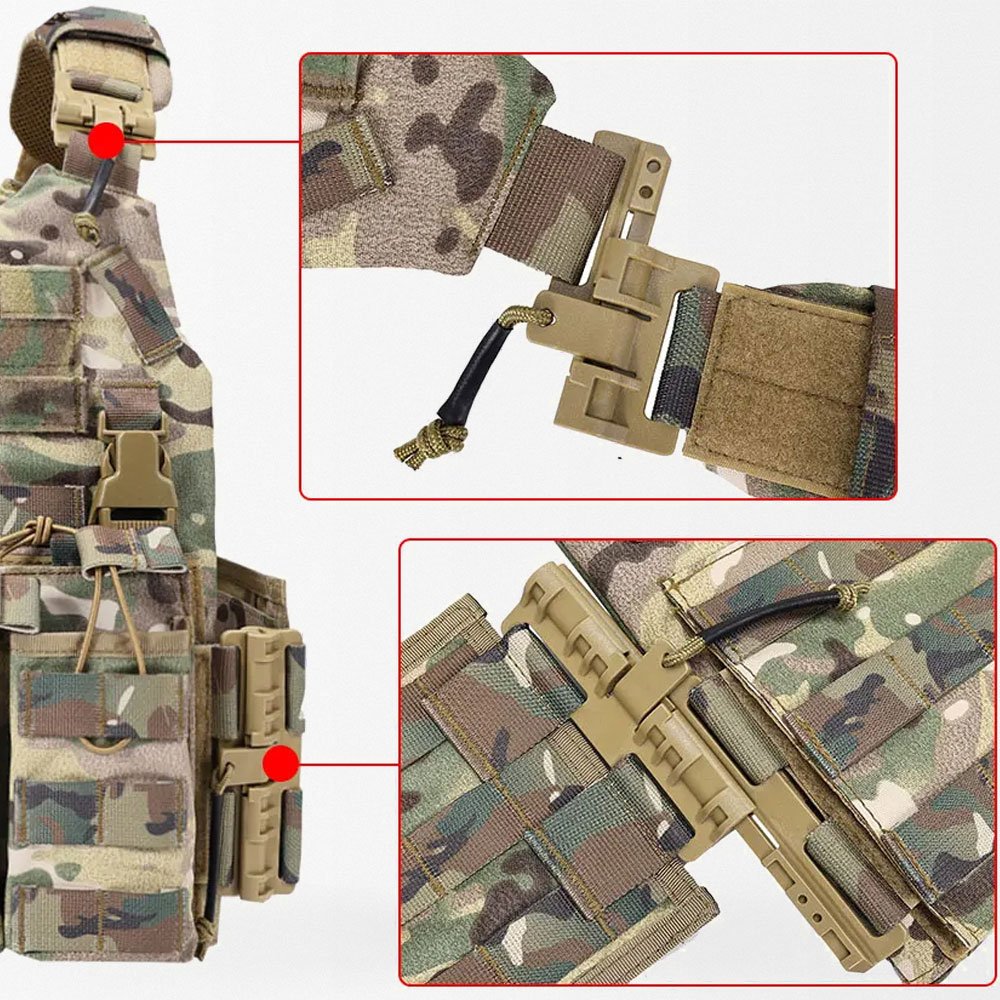 Tactical Plate Carrier With Mag Pouches