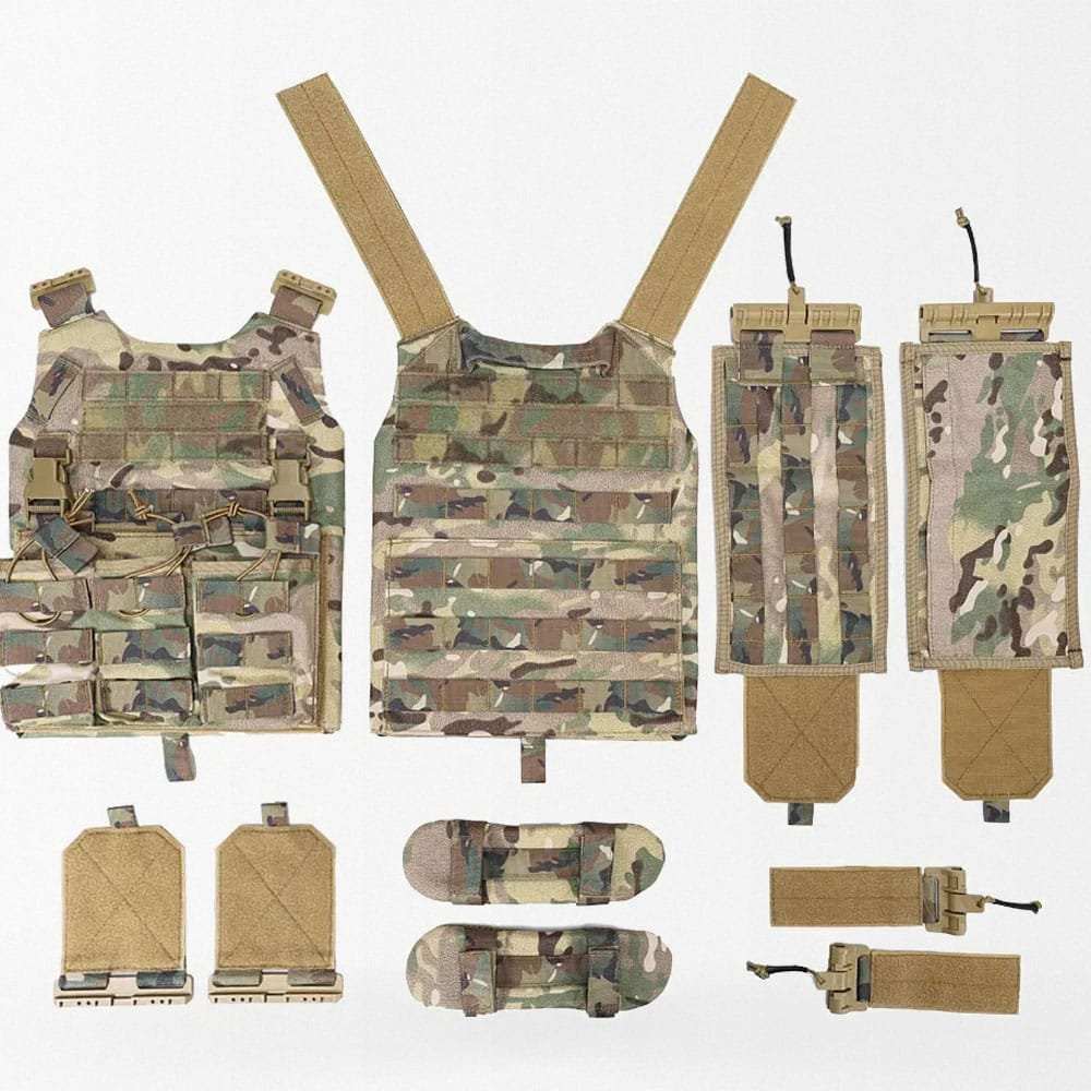 Tactical Plate Carrier With Mag Pouches