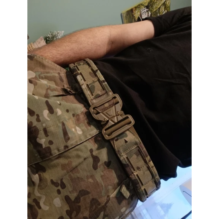 Тактический разгрузочный пояс MOLLE с лазерной нарезкой photo review
