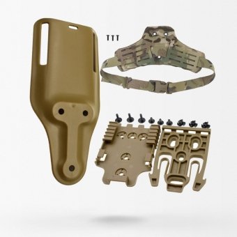 Tactical molle drop leg holster adapter set