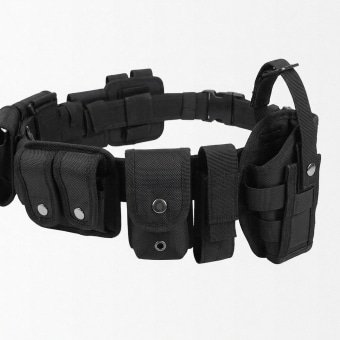 Tactical belts with pouches