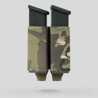 Двойная нейлоновая сумка для магазинов с клипсой