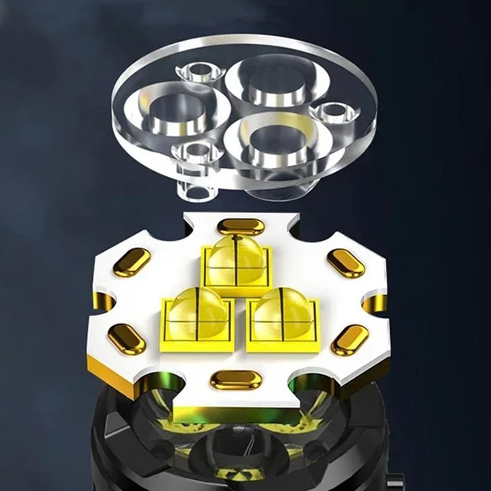 Мини тактический фонарик 3 LED — изображение 4