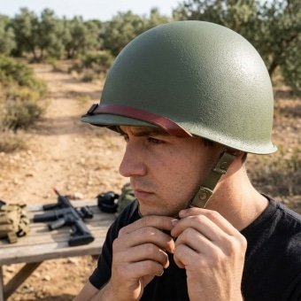 WW2 army helmet