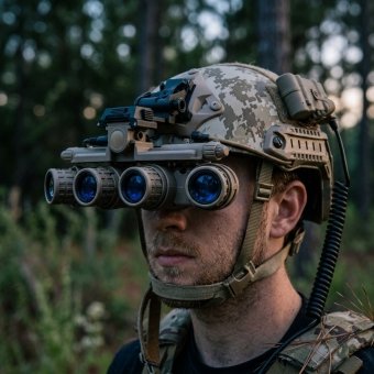 Army quad vision helmet