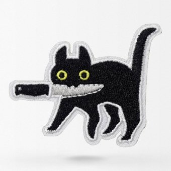 Нашивка на липучке Assassin Cat Meme