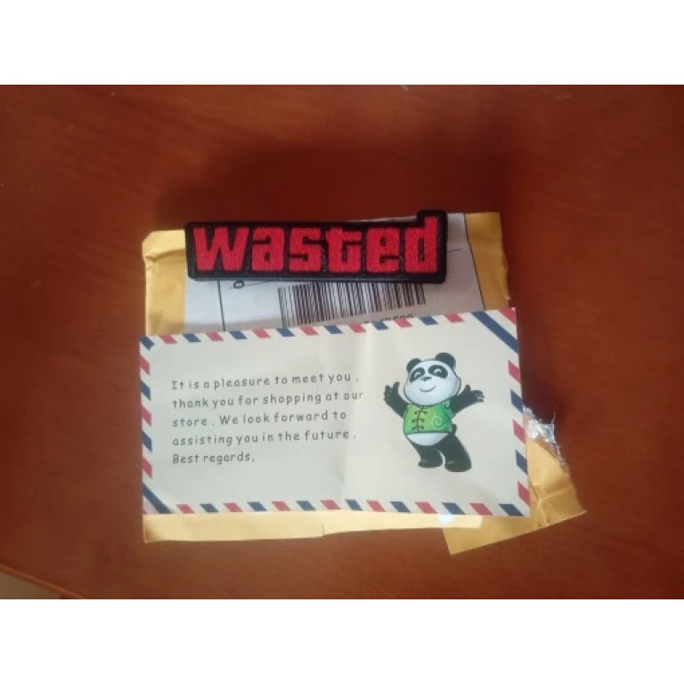 Нашивка Wasted Gaming с вышивкой photo review